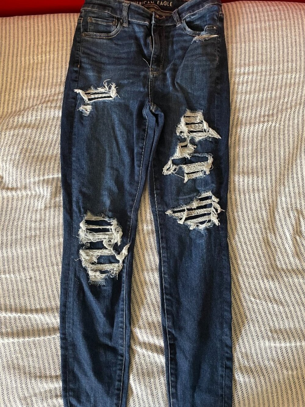 American Eagle Next Level Stretch Hi-Rise Ripped Jeggings